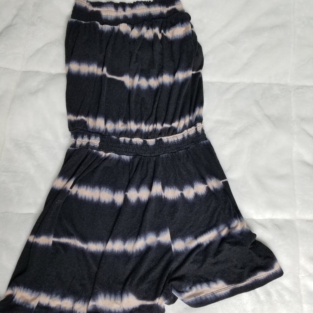 Design History Tie Dye Tube Top Romper, Size L. A118